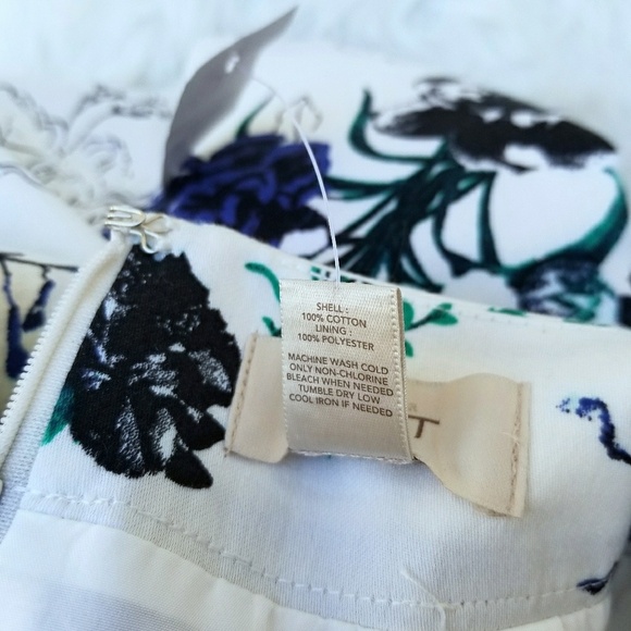 Ann Taylor LOFT cotton mini floral skirt Sz 2 - Picture 3 of 4